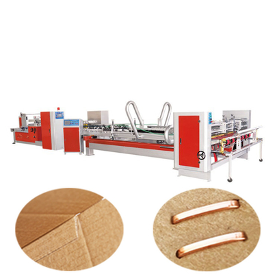 Ligne de production de carton d'emballage ondulé tout-en-un pour machine à coller les boîtes à ongles alimentaires automatiques